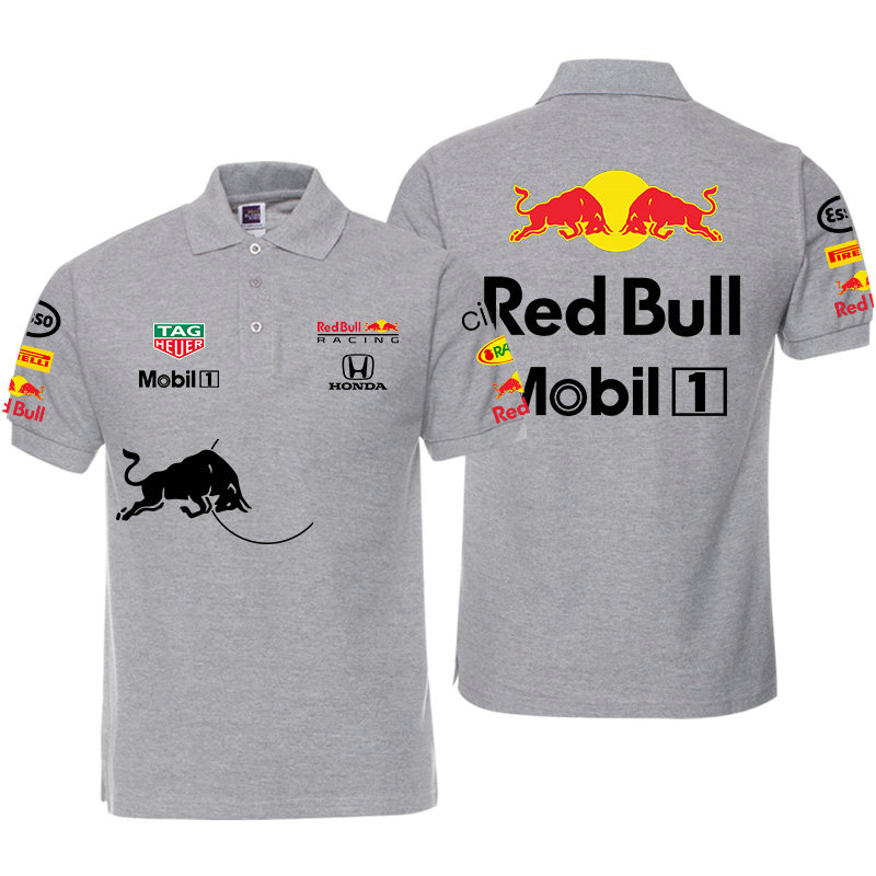 Polo Red Bull Racing Mobil 1 Coton Homme Manche Courte